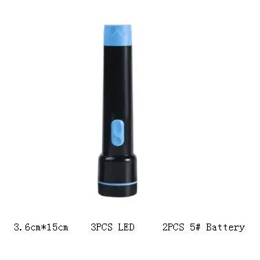 Antorcha de plástico portátil LED para linternas de pesca al aire libre